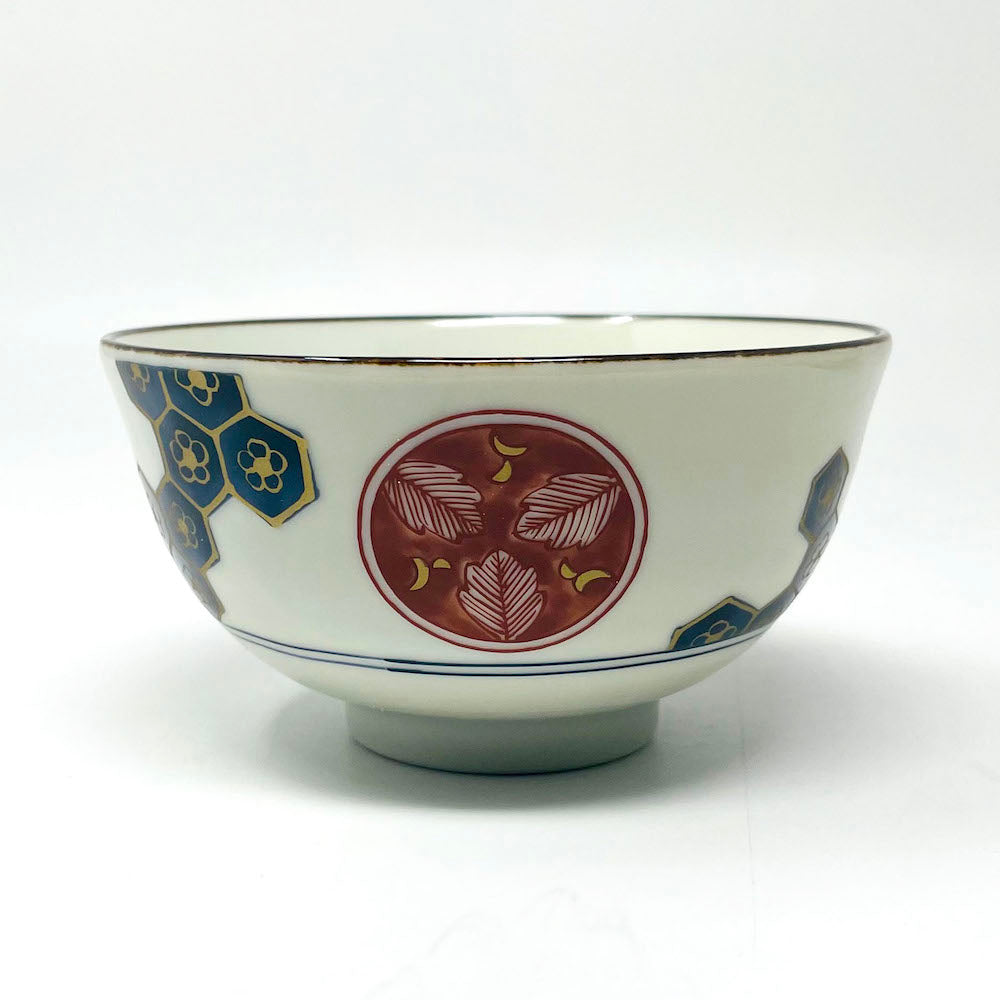 Minokayi Rice Bowl Set of 5 Somenishiki Imari  (4.25"D) image 5