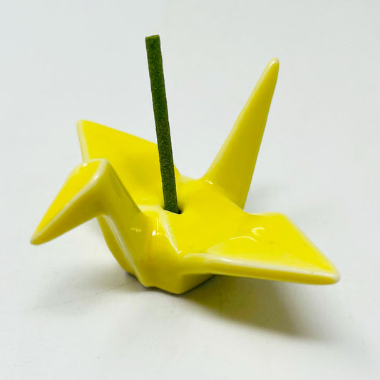 Incense Stand - Crane Yellow image 0