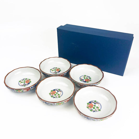 Arita Koimari Small Dish Set of 5 image 0