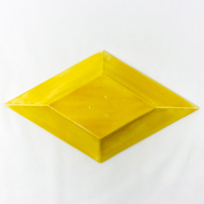 Rhomboid Dish -Yellow - Mustard (9") image 3