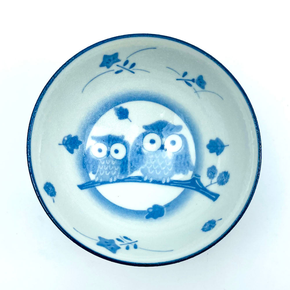 Owl Blue Rice Bowl (4.5"D) image 3