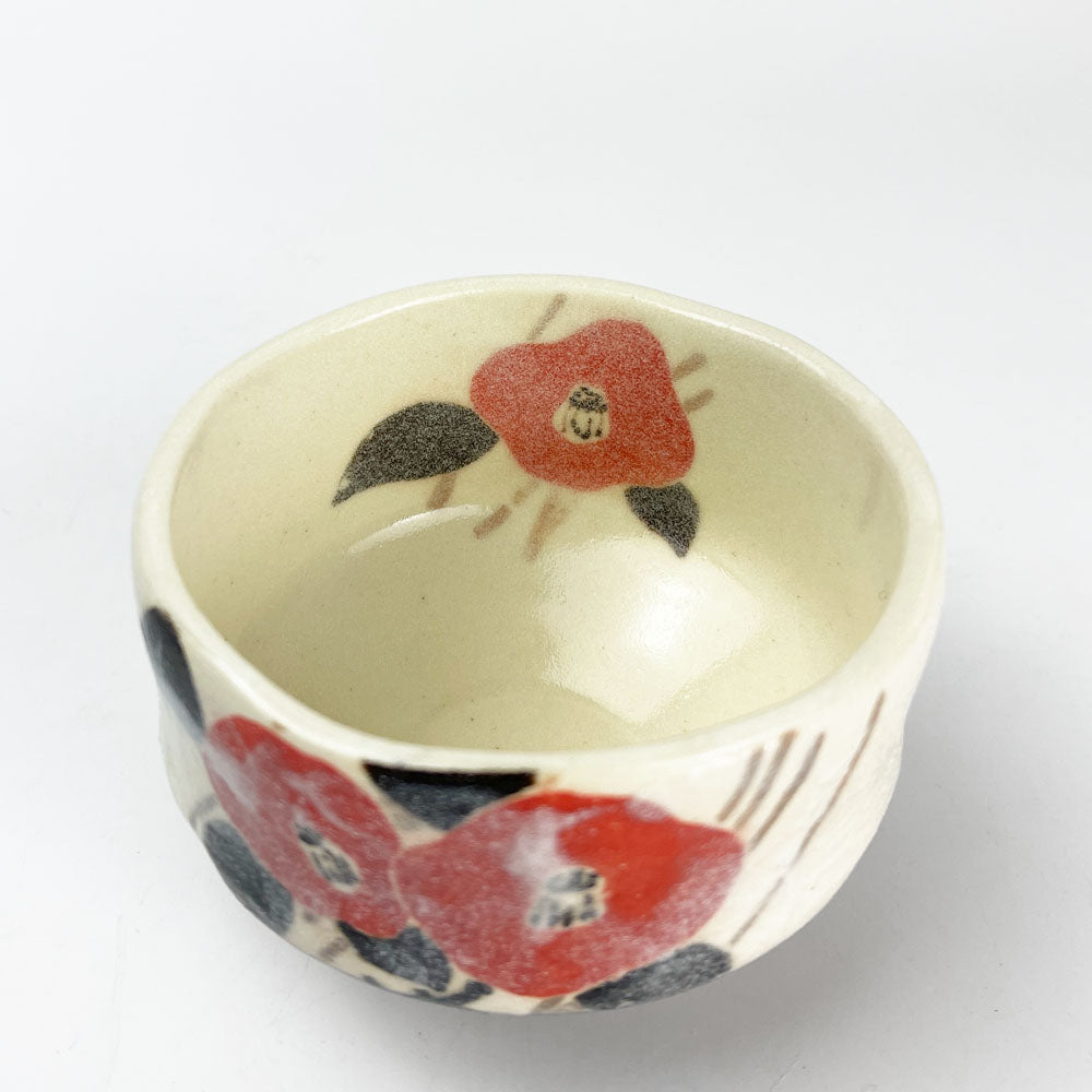 Mini Matcha Bowl Camellia (3.75") image 1