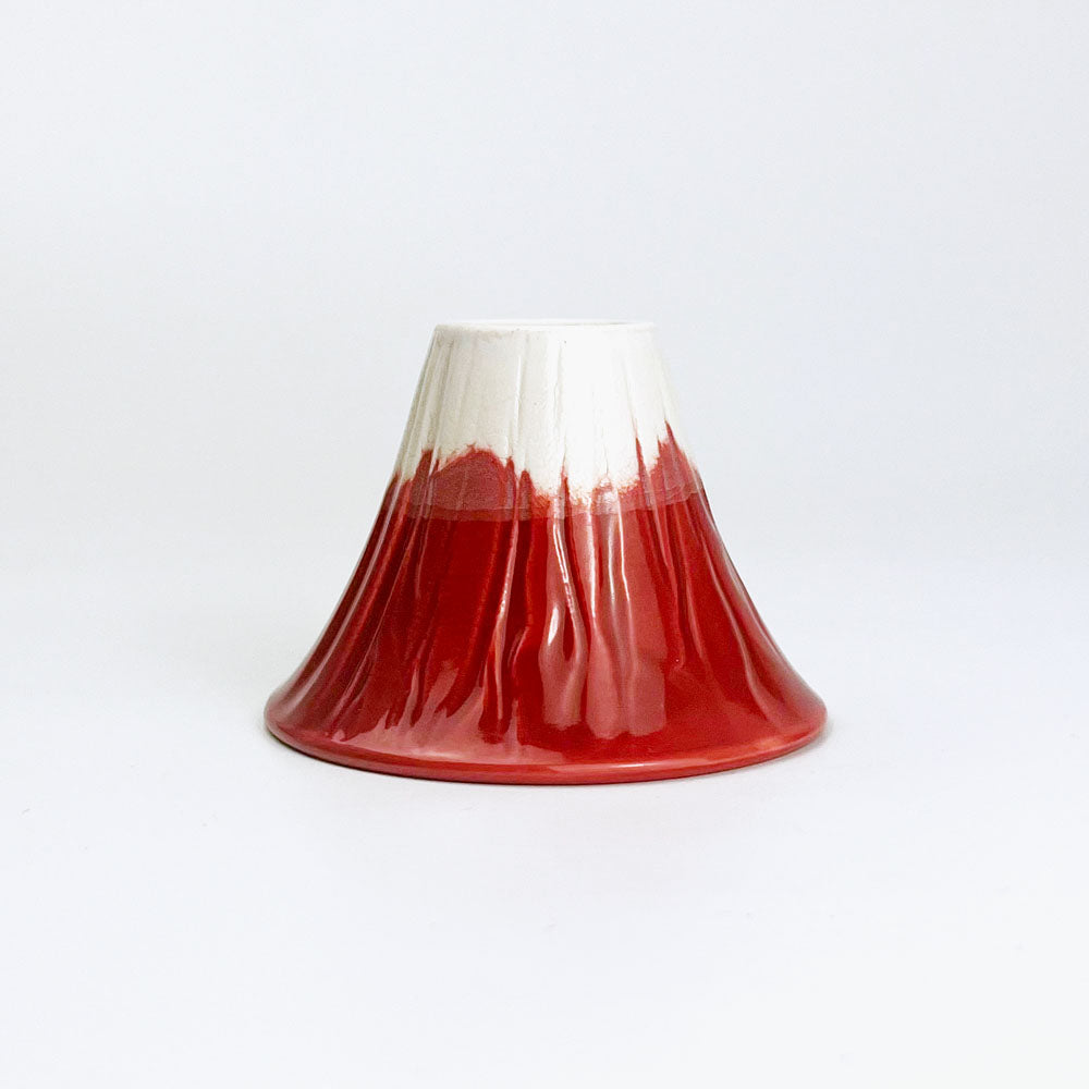 Mt. Fuji Sake Cup Red (2.5 oz) image 2