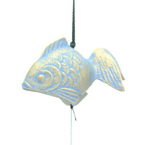 Wind Chime Gold/Blue Goldfish-S