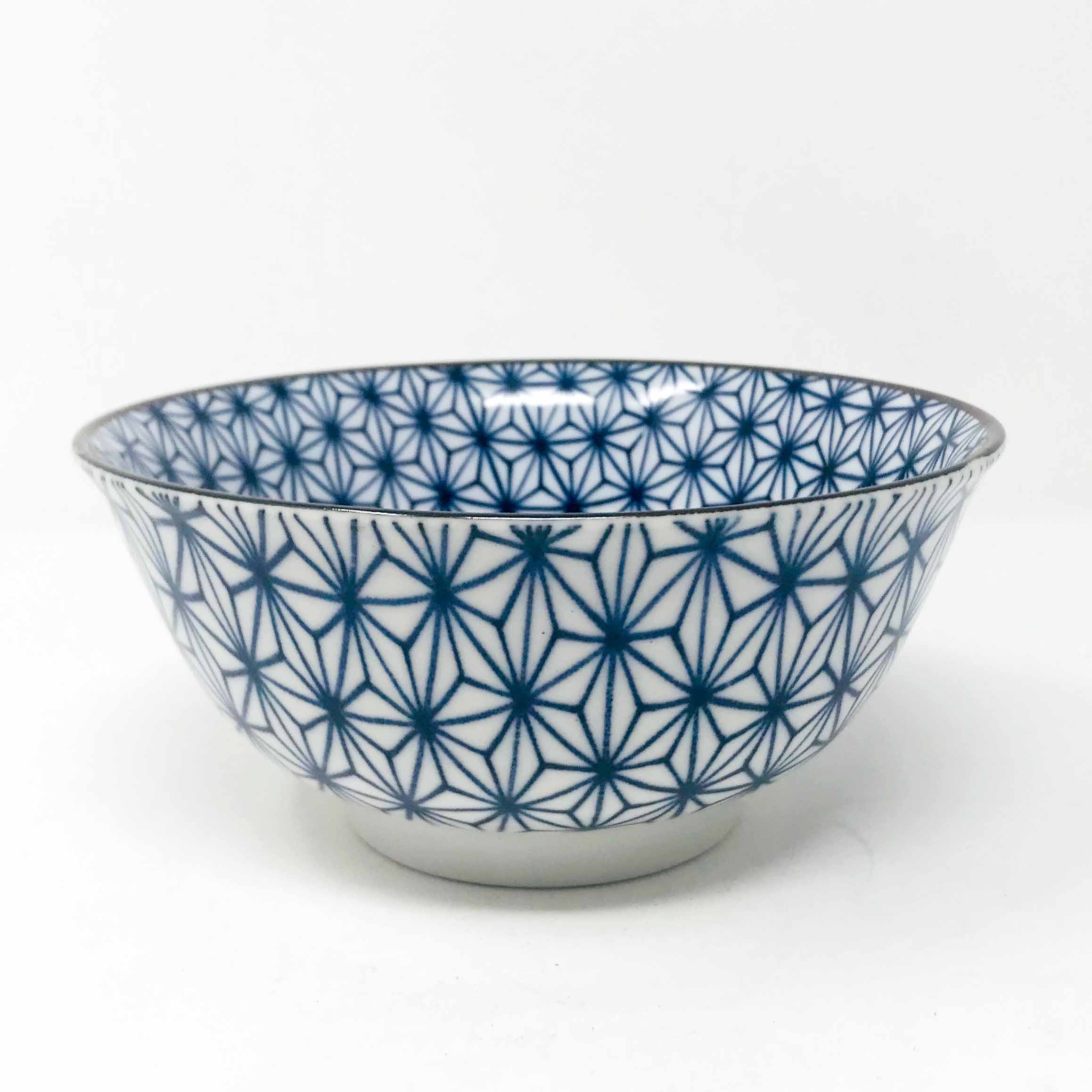 Tayo Bowl Asanoha Blue (6″D)