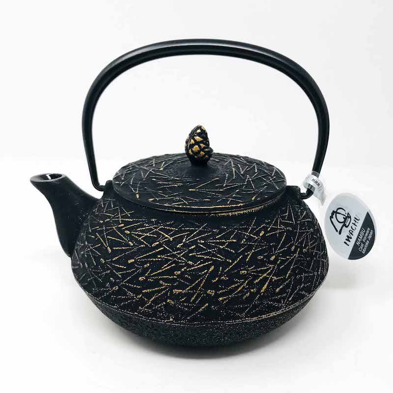 Iwachu Cast Iron Tea Pot Black Pine Needle