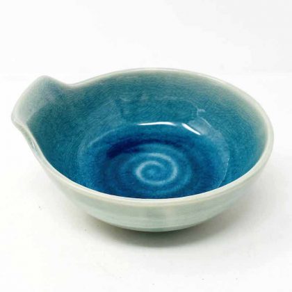 Turquoise Tonsui Dish (5"D )
