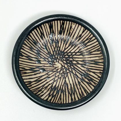 Small Dish Kushime Brown (3"D)