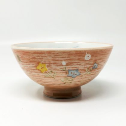 Owl Pink Rice Bowl (4.5"D)