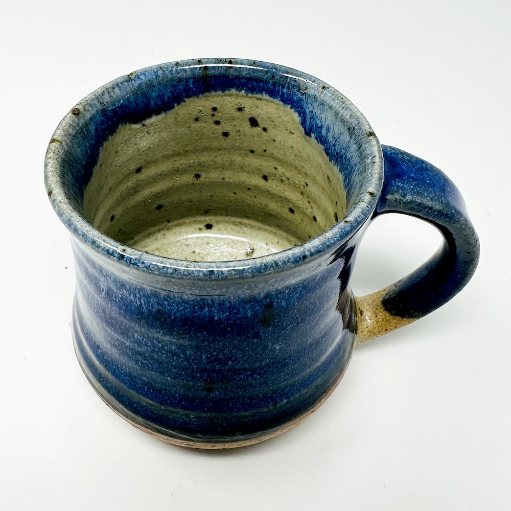 Indigo Blue Acrylic Abstract No. 1 Coffee Mug by Oju Design
