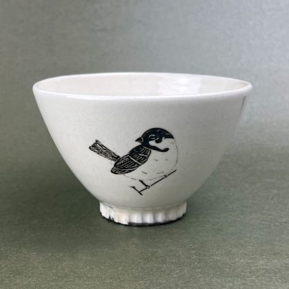 Bowl Sparrow (4.75"D) by Takunobu Sawada