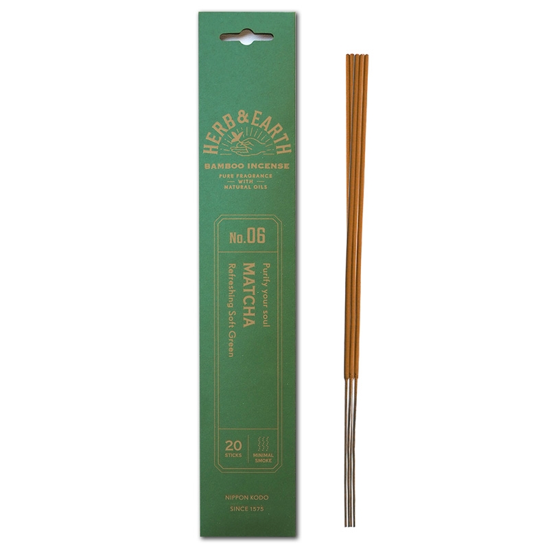 Herb & Earth Incense – Matcha (20 sticks)