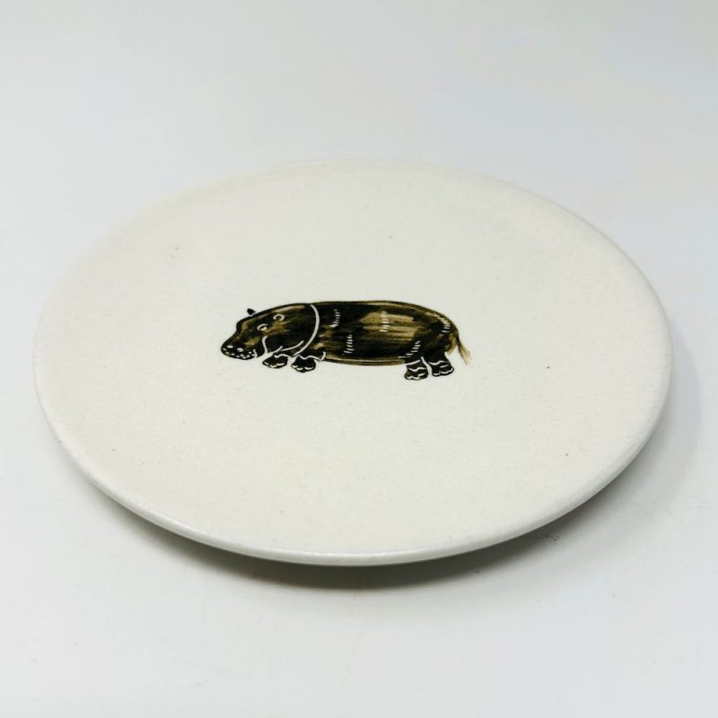 Plate Hipppo (6"D) by Takunobu Sawada - Image 6