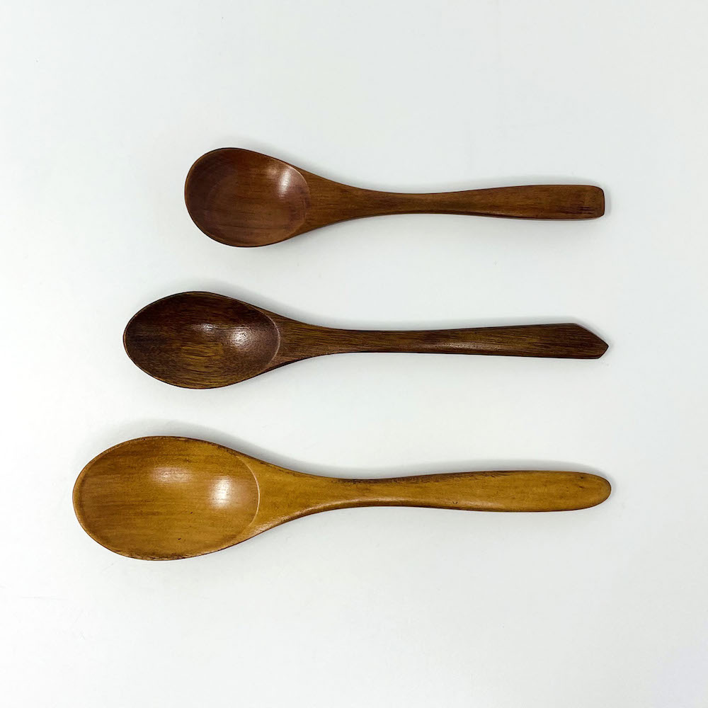 Small Wooden Spoon Set of 4 (4.75L) - UTSUWA-NO-YAKATA