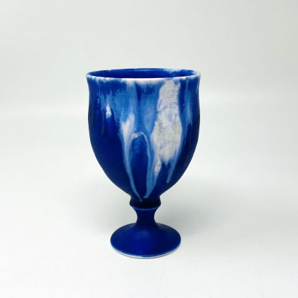 Goblet Blue by Minoru Fukushima (8.5oz)
