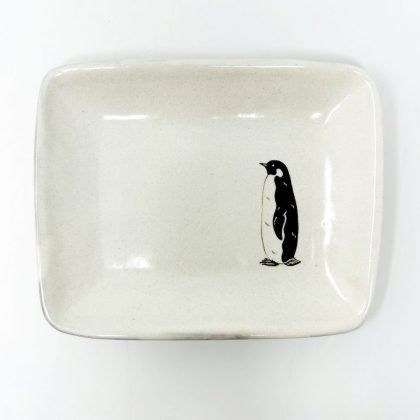 Rec.Plate Penguin (6.5"x 5.25") by Takunobu Sawada