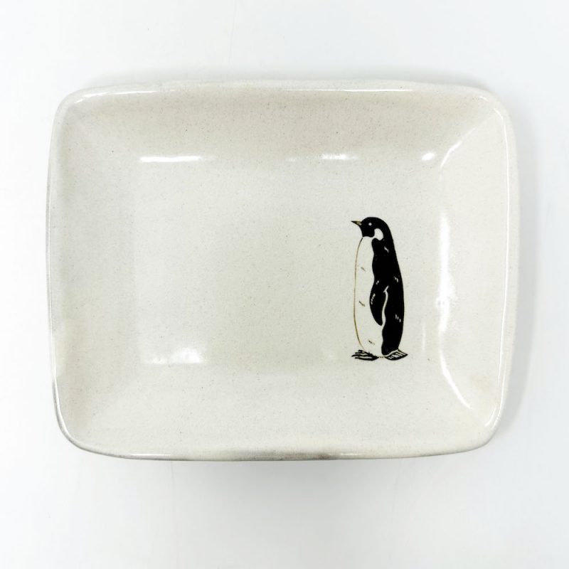 Rec.Plate Penguin (6.5"x 5.25") by Takunobu Sawada