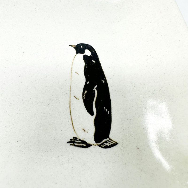 Rec.Plate Penguin (6.5"x 5.25") by Takunobu Sawada