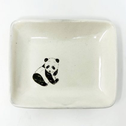 Rec.Plate Panda (6.5"x 5.25") by Takunobu Sawada
