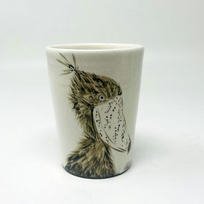 Cup Shoebill (3"D x 4"H) by Takunobu Sawada