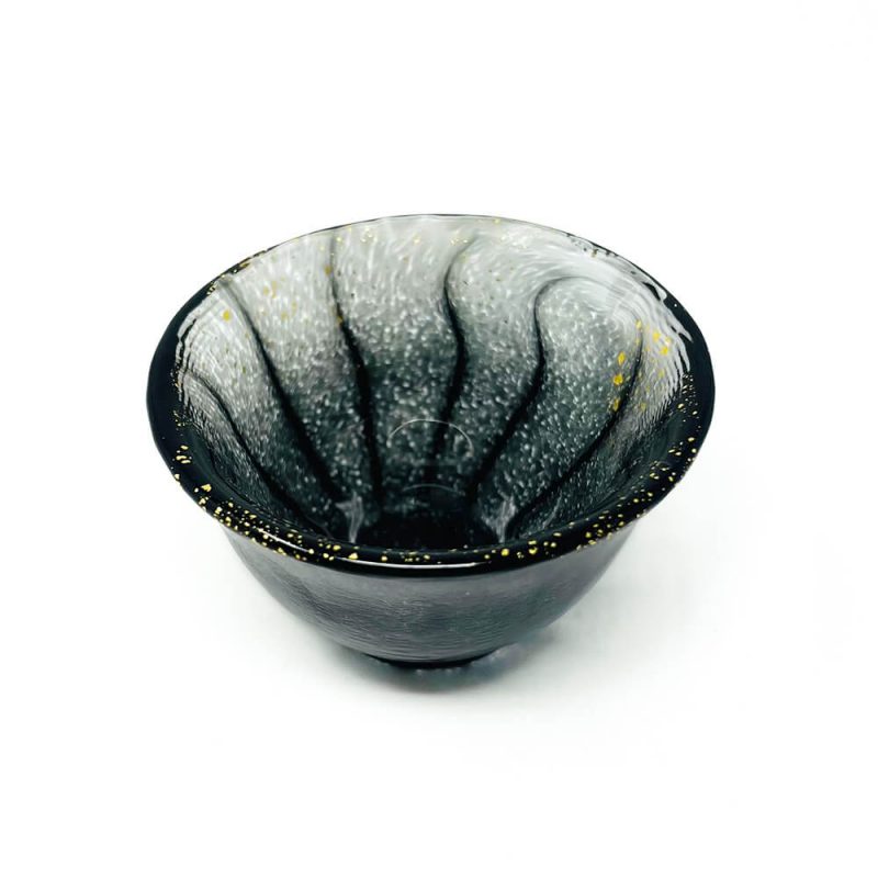 Shonai Craft Glass Sake Cup Kuro