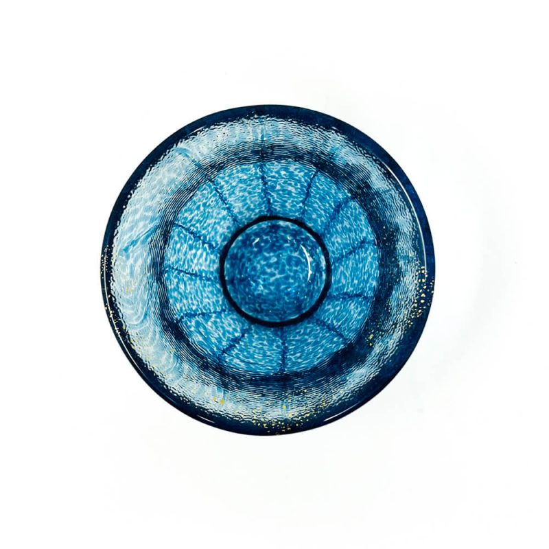 Shonai Craft Glass Sake Cup Blue