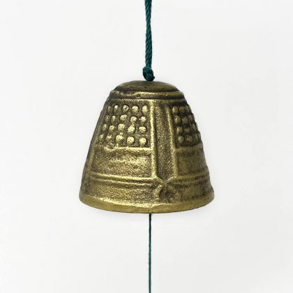 Cast Iron Wind Bell Gold Temple Bell