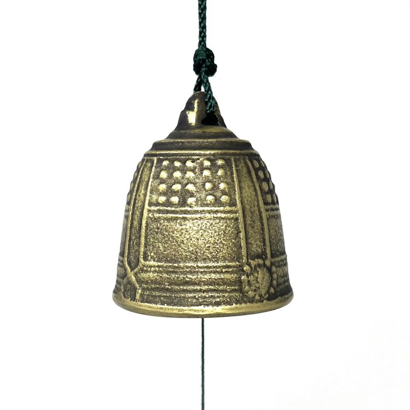 Cast Iron Wind Chime Gold Temple Bell