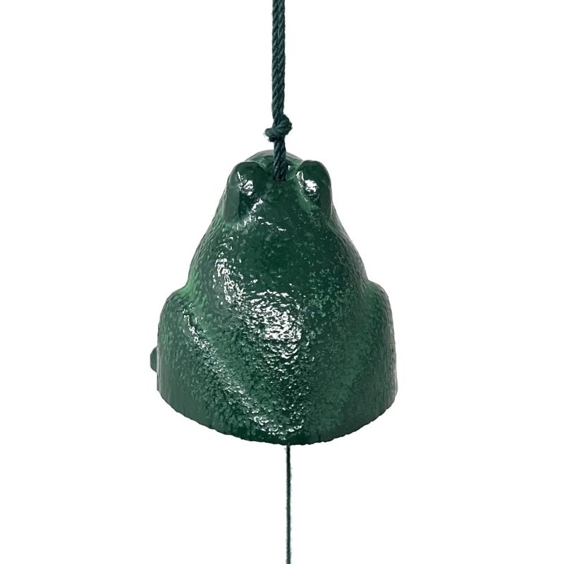 Cast Iron Wind Chime Green Frog