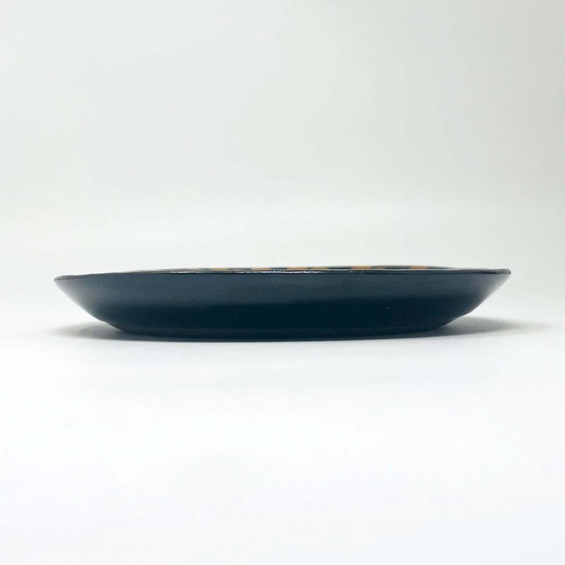 Dish/Saucer Polka Dot Black (5.75"D) by Takunobu Sawada