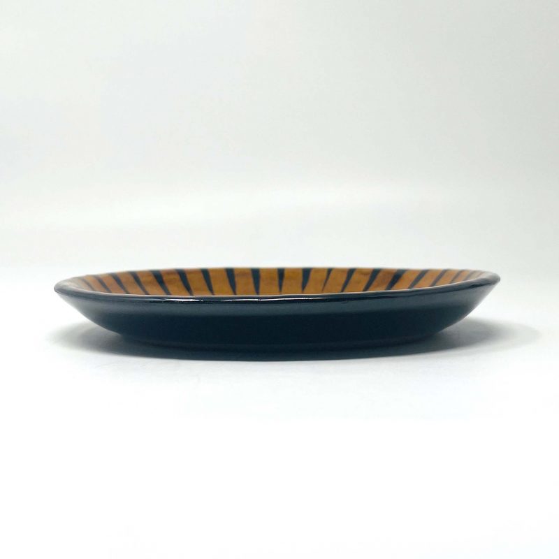 Dish/Saucer Brown (5.75"D) by Takunobu Sawada