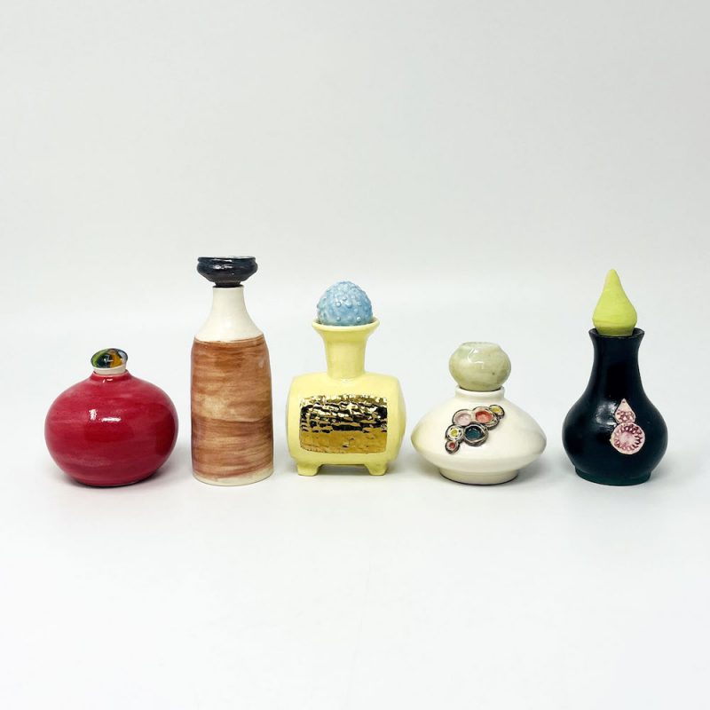 Mini Bottle by Yukiko Hagiwara (2"Dx2.75"H)