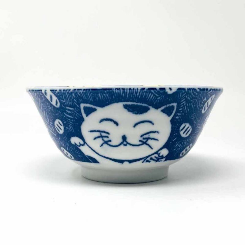 Tayo Bowl Senmanryo Cat Blue (5.75"D)
