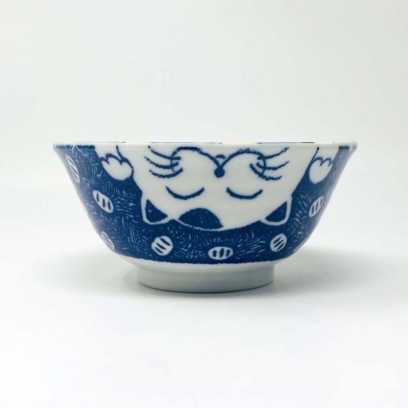Tayo Bowl Senmanryo Cat Blue (5.75"D)