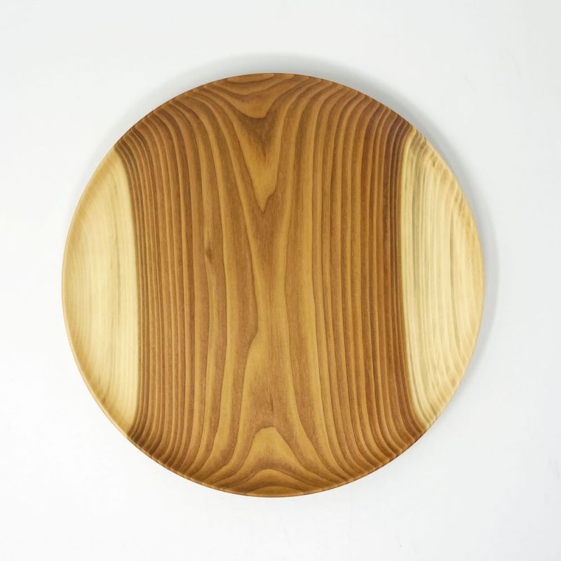 Wooden Plate Japanese Maple (10.5"D)