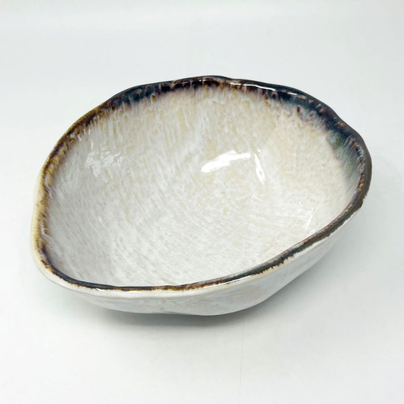 Oval Bowl Medium Shirokinyou (8"x6.75")