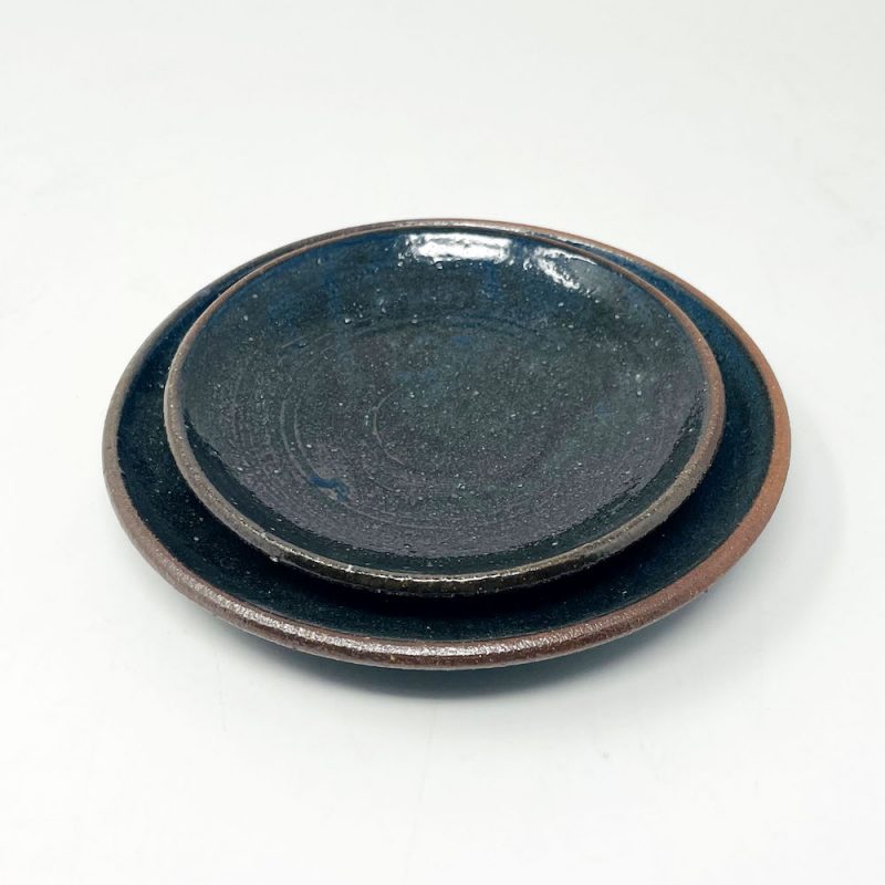 Dish Dark Blue by Takuya Kawajiri (5"D)