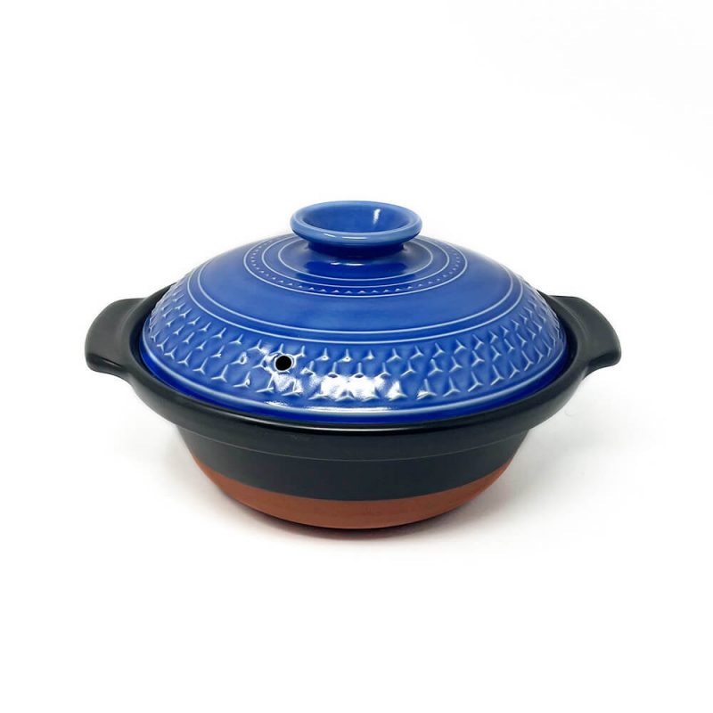 Donabe Cooking Pot Blue 8 go (9.5"D)