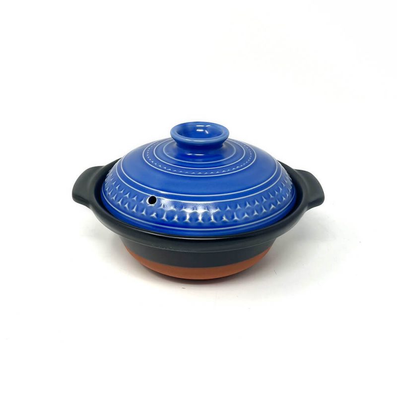 Donabe Cooking Pot Blue 6 go (7.5"D)