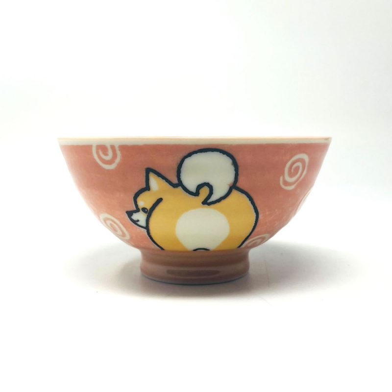 Rice Bowl Small Shiba Pink (4.25"D)