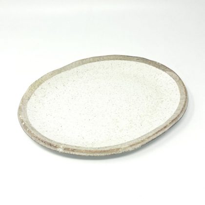 Oval Plate Shirokaratsu Medium (8.75"x7")