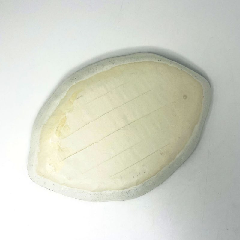 Oval Deep Plate Shirokaratsu (10.25"x7.25")