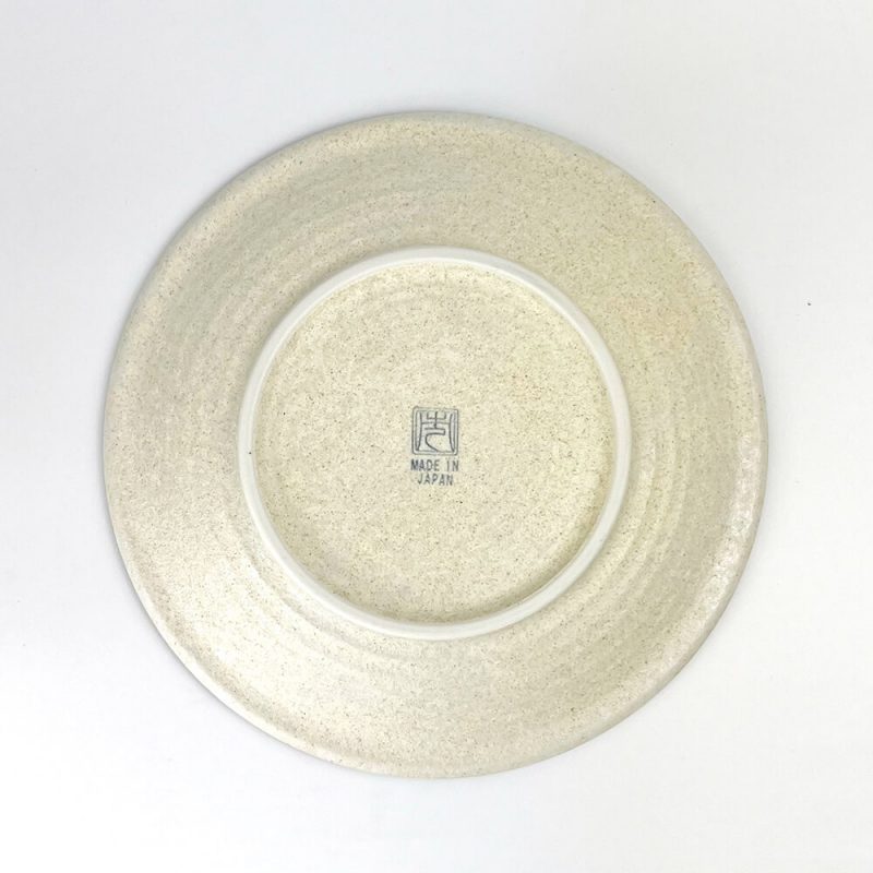 Plate Cream Tokusa 6sun (8"D)
