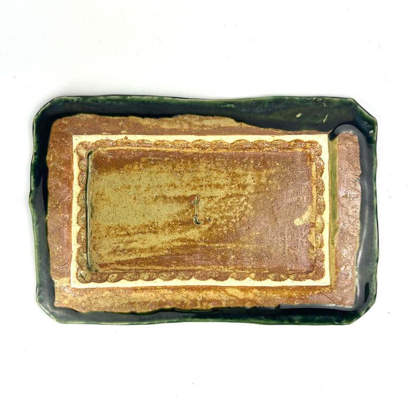 Rec. Plate Oribe Shinogi by Tsujii (8.25"x 5.5")