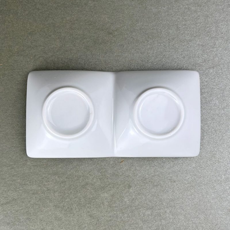 Div. Plate White (5.5"x2.5")