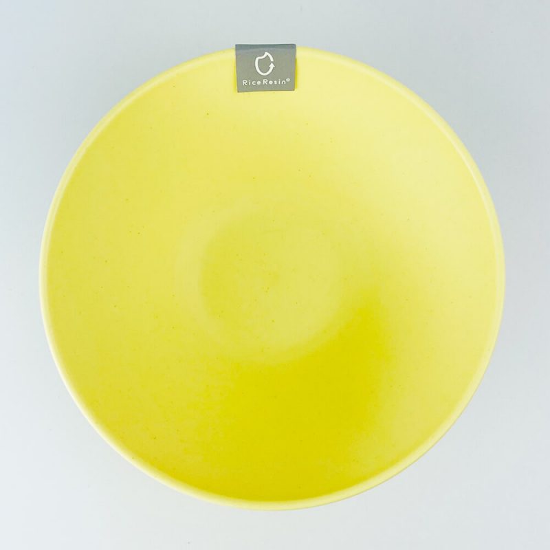 Plastic Shallow Bowl Yellow (5.75"D)
