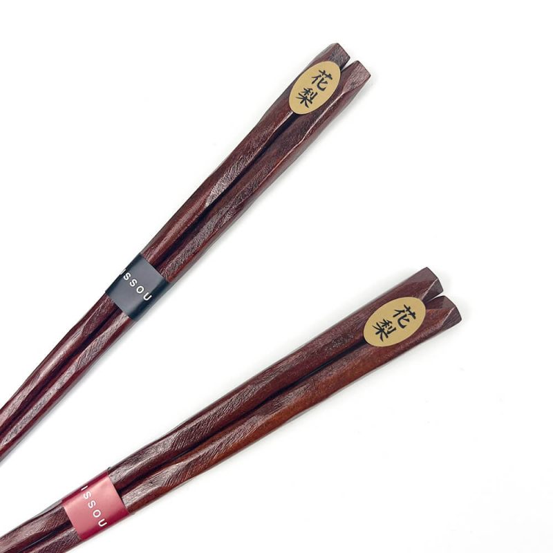 Wakasa-nuri Pair Chopsticks & Rests Set (9" and 8.25")