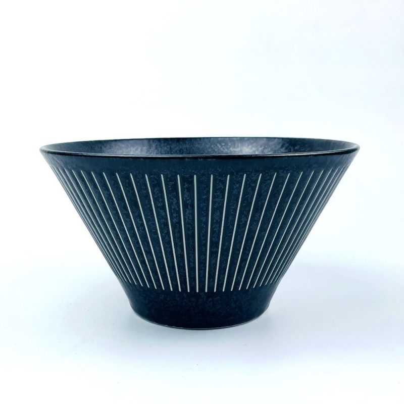 Kiritachi Ramen Bowl Medium Tokusa Black (7.5"D)