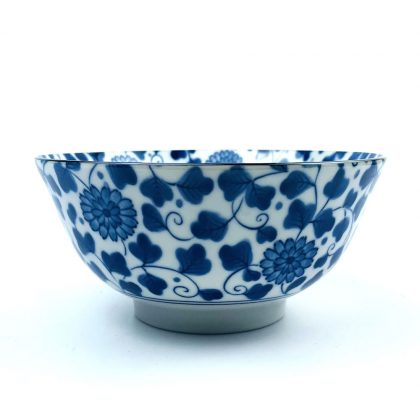 Arita-yaki Tayo Bowl Kikuzome Karakusa (6"D)