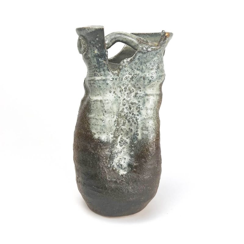 Shigaraki Small Bucket Vase (6"H)